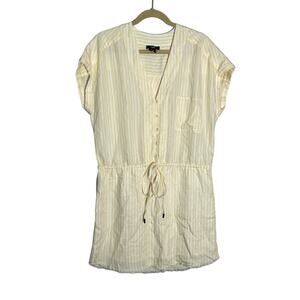 PAIGE Yellow Stripe Mini Dress